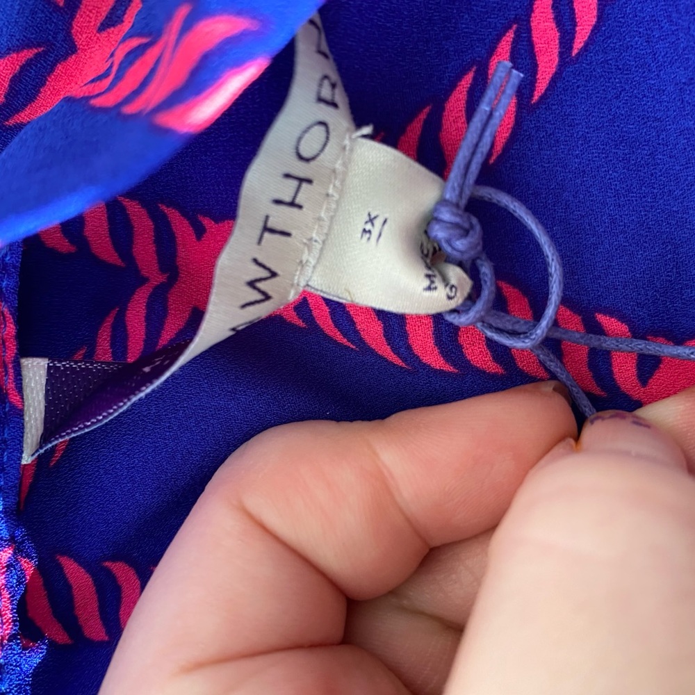 Nwt Stitch Fix 41 hawthorn pink blue plus size - Picture 9 of 9